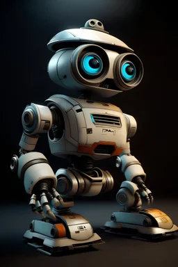Детализированный Робот в стиле Pixar