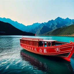 fullbody Drawing of 'Chinese traditional fishermen smallboat',river, mountains, intricate detail,andrea bonelli,Kilian Eng,Ohrai,evan lee,Aleksandr Sidelnikov,KyuYong Eom,three quarters frontal aerial view,toned colors,16k