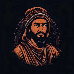 Arabic man design, for a t-shirt design