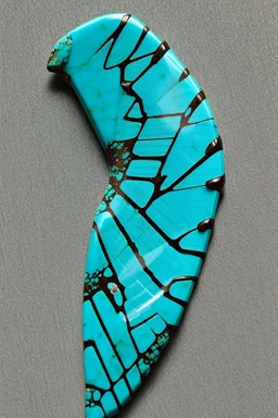 a turquoise wing