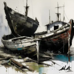 abandoned boats Alex Maleev