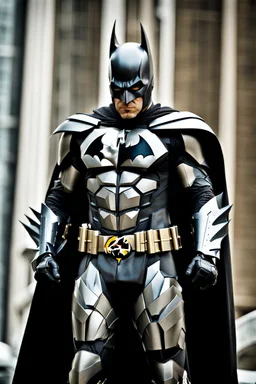 Batman in futuristic armor, photograph