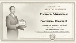 The selected image for this article symbolizes the significance of professional development and career advancement. In the image, an individual is depicted holding a diploma or certificate with the title "Professional Development" or "Career Advancement," representing a person who seeks to enhance their skills and increase their knowledge to achieve greater professional success. This image signifies the elevation of one's career path through continuous learning and skill development, inspiring r