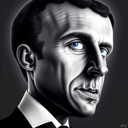 Emmanuel Macron by HR gigger