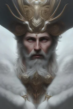 Odin with a Big Wings ,portrait, finely detailed intricate design, silver, silk, cinematic lighting, 4k,realistic, horror,highly detailed, digital painting, artstation, concept art, smooth, sharp focus, illustration, cinematic, hight graphic,realistic 3d