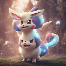 eevee,pokemon,fantasy, 4k, insane details, hyper realistic,3d rendering,