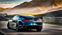 Bentley Muscle Car Modern Design , REAR view, perfect model, perfect details, perfect everything,desktop wallpaper, 4K, Cinematic