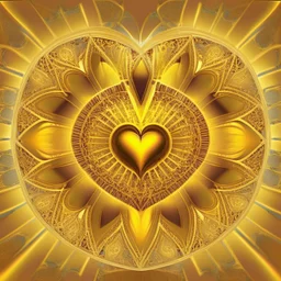 golden vinyl electric heart kaleidoscope