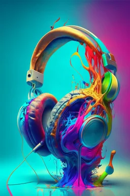 /imagine prompt: headphones, anatomy, colorful