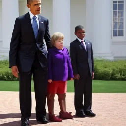 children of obama and angela merkel