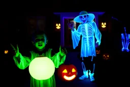 Glow in the dark Halloween trick or tre