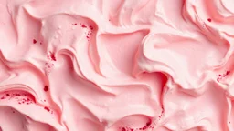 A delightful wallpaper with swirled pink ice cream textures, melting softly with hints of white and strawberry hues.