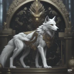 Wolf creature , 3d 4k octane render, lifelike, photorealistic, artstation, illustration, smooth, sharp focus, ornate, intricate, complex, highly detailed, digital painting, smooth, art by tom bagshaw, akihiko yosh