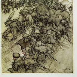 Russian invasion of Ukraine by Arthur Rackham