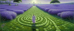 A light purple maze of illusion painted by Birge Harrison