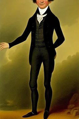 Extremely rich tyoung liberal guy portrait 1800s
