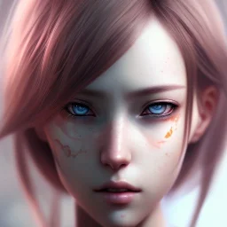 realistic female anime character,in the style of "left alive", in action, beautiful, 21 years old, sexy, water color painting, trending on artstation, sharp focus, studio photo, intricate details, highly detailed, nice eyes