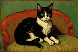 Retrato de un gato por Van Gogh