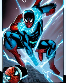 spider-man as DC blue lantern