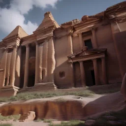 Petra + Ürdün, photo realistic, unreal engine