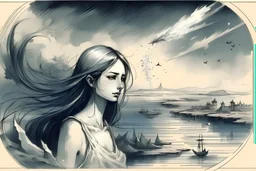 watercolor draw , white background, Trending on Artstation, {creative commons}, fanart, AIart, by Charlie Bowater, Illustration