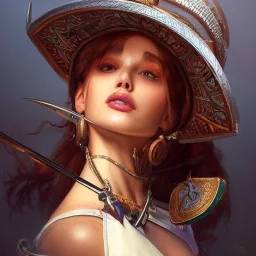 portrait,"Insanely detailed photograph of a mustachioed crossbowman", charo detailed, sequenced Sombrero, detailed D20 flair, digital painting, artstation, concept art, smooth, sharp focus, illustration, art by artgerm and greg rutkowski and alphonse mucha, 8 k