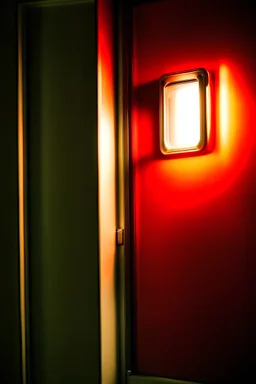 emergency light on door