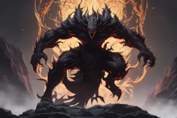 grendel in 8k solo leveling shadow artstyle, Crystal and Symbiote them, neon effect , dragon tattoos, close picture, full body, apocalypse, intricate details, highly detailed, high details, detailed portrait, masterpiece,ultra detailed, ultra quality