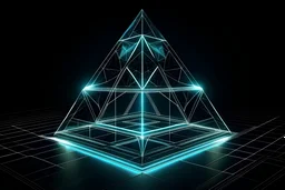 ottaedro geometria sacra luminoso e brillante su sfondo chiaro