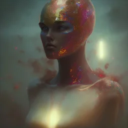 superhero, woman, photographer. oil on canvas, volumetric lighting, beksinski