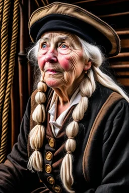 old woman captain of medival ship