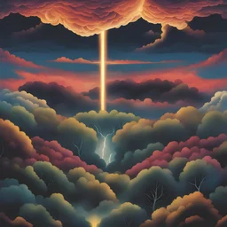 sky with thunder