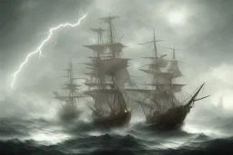 old ship lightning