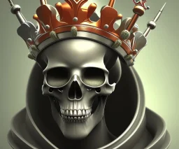 crown made of hardware tools, clamped, skullcap,