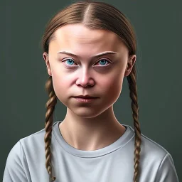 portrait of Greta Thunberg