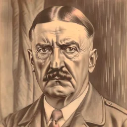 a portrait of adolf hitler