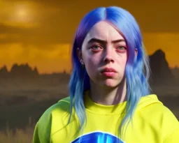 Billie Eilish, booty, photorealistic, 8k