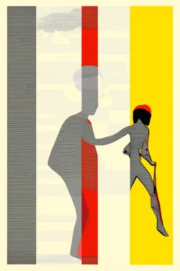 Amplified chaos; a surreal mashup of the styles of Gerd Arntz and Tomma Abts