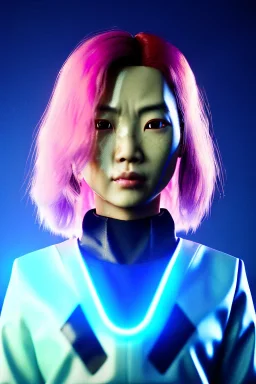 portrait, Asian cyborg woman, samurai warrior :: symmetry photography, cyberpunk style, pink hair, wires conveying, perfect eyes, samurai helmet, tiger mask, black samurai army, katana, japanese traditional ornaments, pink, white, black, glow eyes, cinematic, Ultra realistic, dark scene, soft color, highly detailed, unreal engine 5, RTX, ultra detail, 3d, finely drawn, high definition.