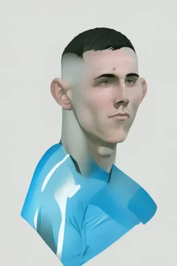 Phil Foden English soccer player cartoon 2d