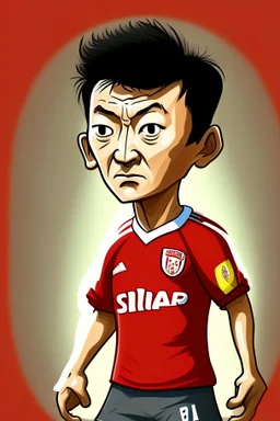 Hwang Hee-chan Footballer cartoon 2d