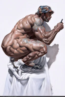 the muscle man like 19th painting