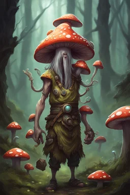 mushshroom spores infected human druid