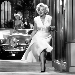 the iconic scene of Marilyn in The Seven Year Itch