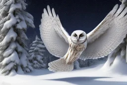 snow winged OWL