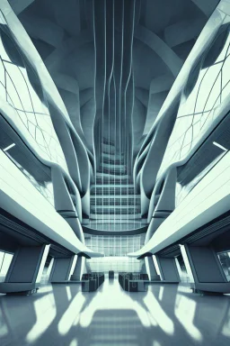Ultra modern futuristic architectural design of Airports