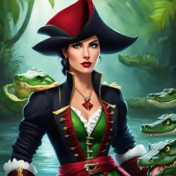 Captain Hook gender swap: confronting the crocodile