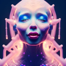 Closeup of a demi-lich , levitated lab equipment, 4k, Highly Detailed, Masterpiece, perfect eyes, Digital Illustration, Cinematic Lighting, Realistic, Sharp Focus, Centered, Beautifully Lit, Bioluminescent by Stanley Artgerm Lau