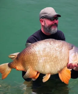 man with carp head