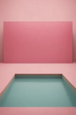 A swimming pool in the style of rothko, pink and gold
